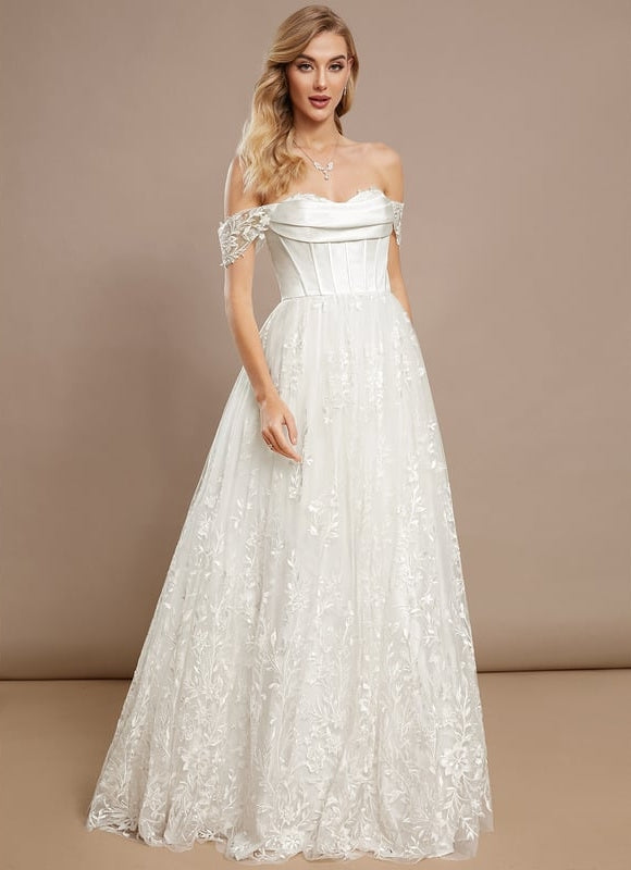 Robe de Soirée Rêve Floral Satiné