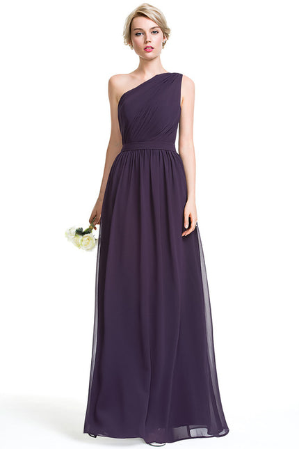 Robe de Soirée Asymétrique Fluide
