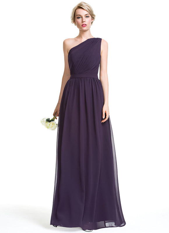 Robe de Soirée Asymétrique Fluide