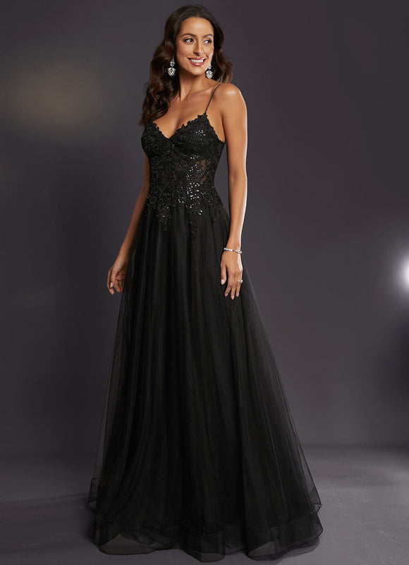 Robe de Soirée Céleste Fleurie - gallery 3