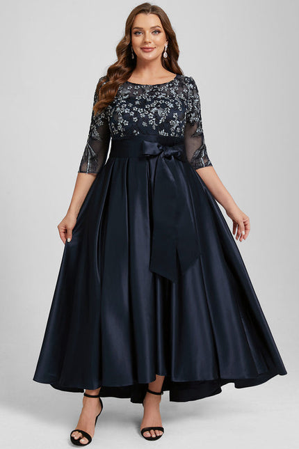 Robe de Soirée Satin Nuit Étoilée - gallery 8