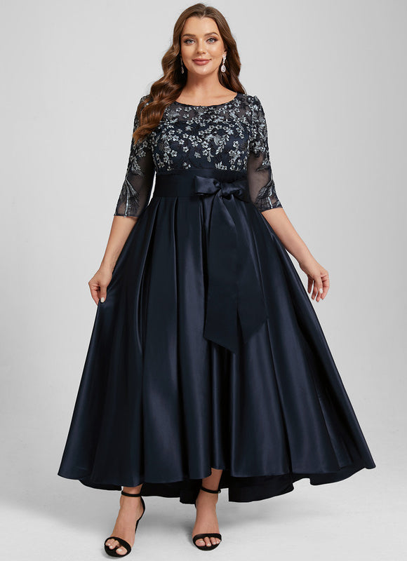 Robe de Soirée Satin Nuit Étoilée - gallery 8