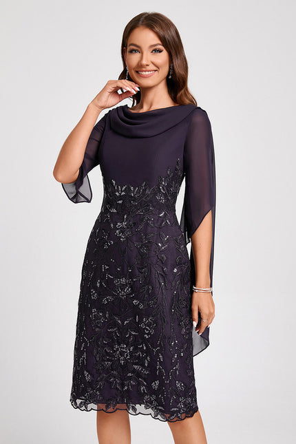 Robe de Soirée Élégance Satinée Nuit - gallery 6