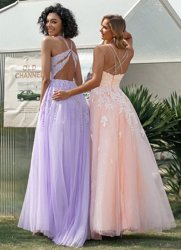Robe de Soirée Lavande Étoilée - gallery 1