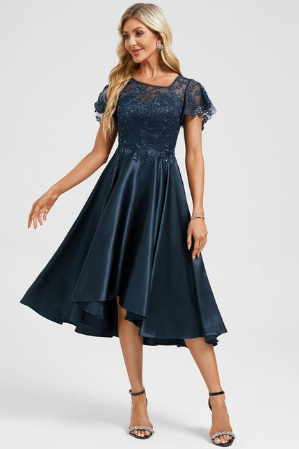 Robe de Soirée Étoilée Marine - gallery 4