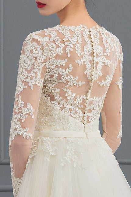 Robe De Soirée Grande Taille Blanche - gallery 1