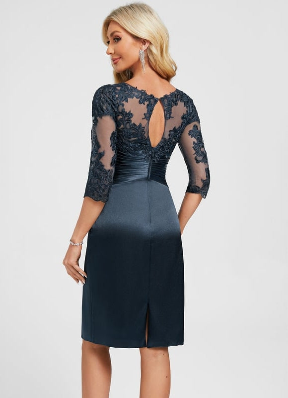 Robe de Soirée Satin Brodée - gallery 6