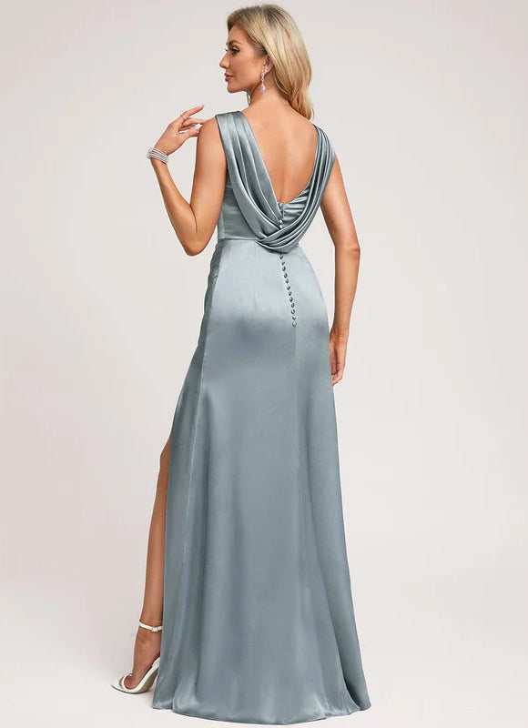 Robe de Soirée Satin Évoquée - gallery 3