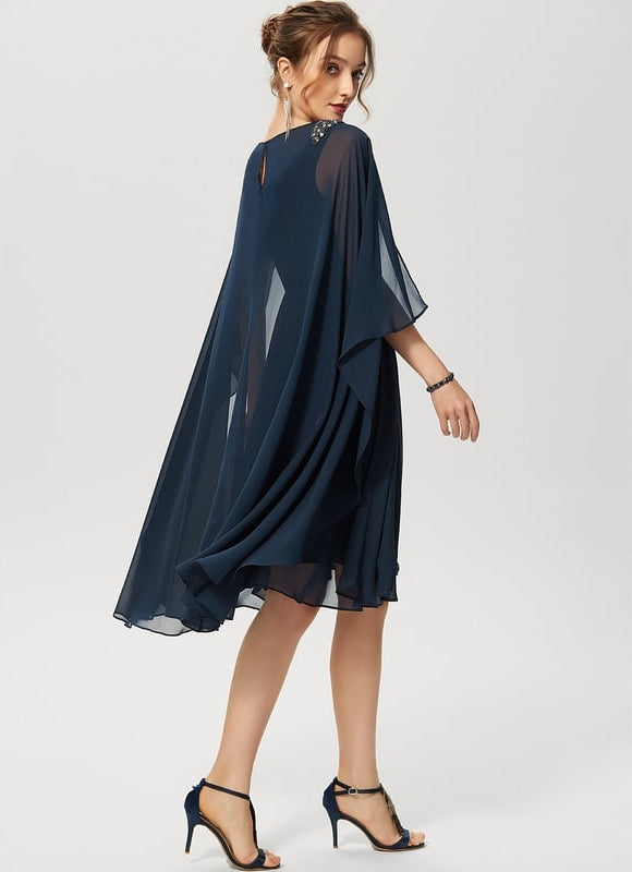 Robe de Soirée Voile Élégant - gallery 3