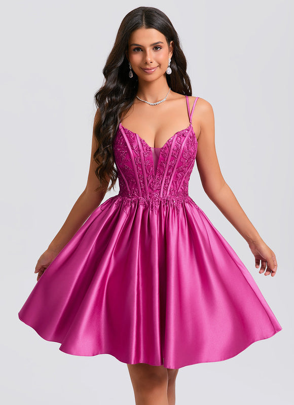 Robe de Soirée Satinée Éclatante - gallery 4