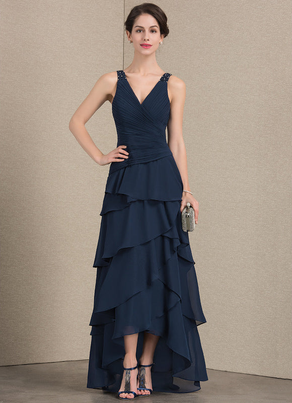 Robe de Soirée Gris Nuageux Chic - gallery 4
