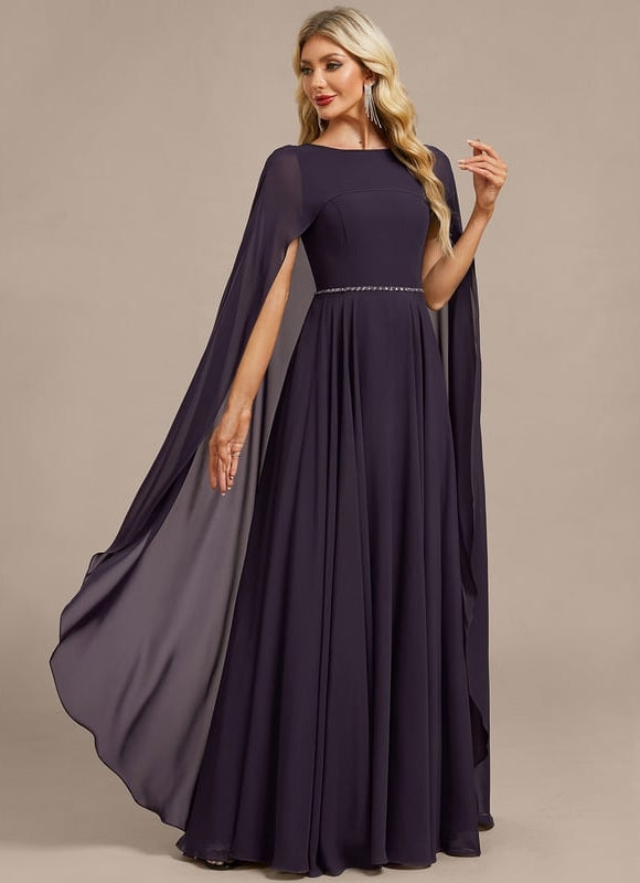 Robe de Soirée Mousseline Élégante - gallery 5