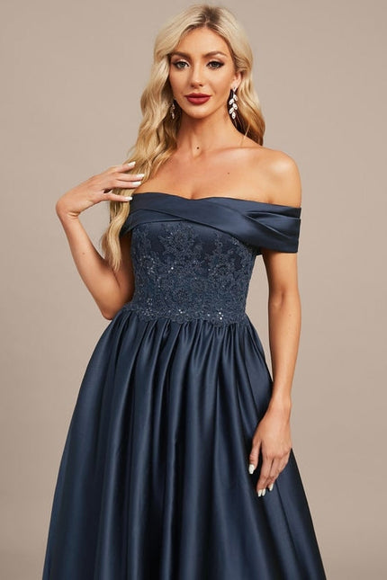 Robe de Soirée Nuit Satinée - gallery 1