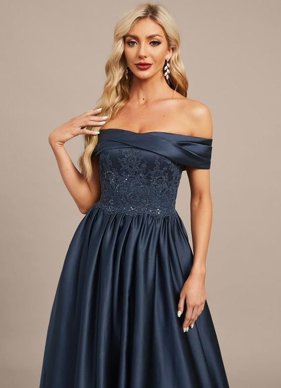 Robe de Soirée Nuit Satinée - gallery 1