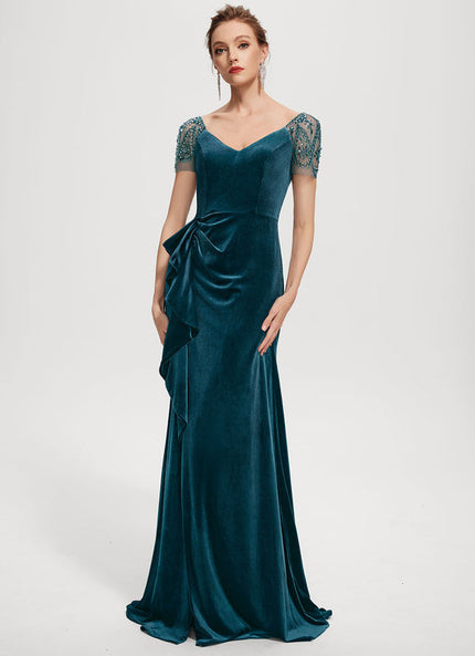 Robe de Soirée Velours Élancé