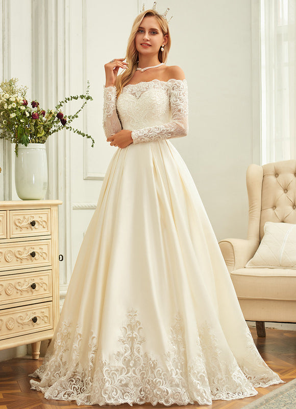 Robe de Soirée Éclat Satiné Élégant - gallery 1