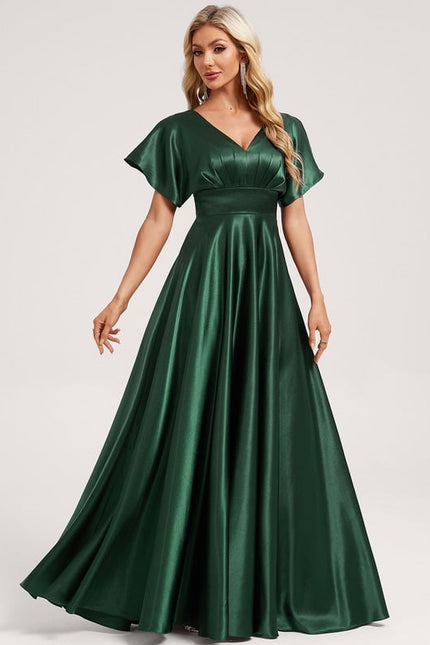 Robe de Soirée Dorée Fluide