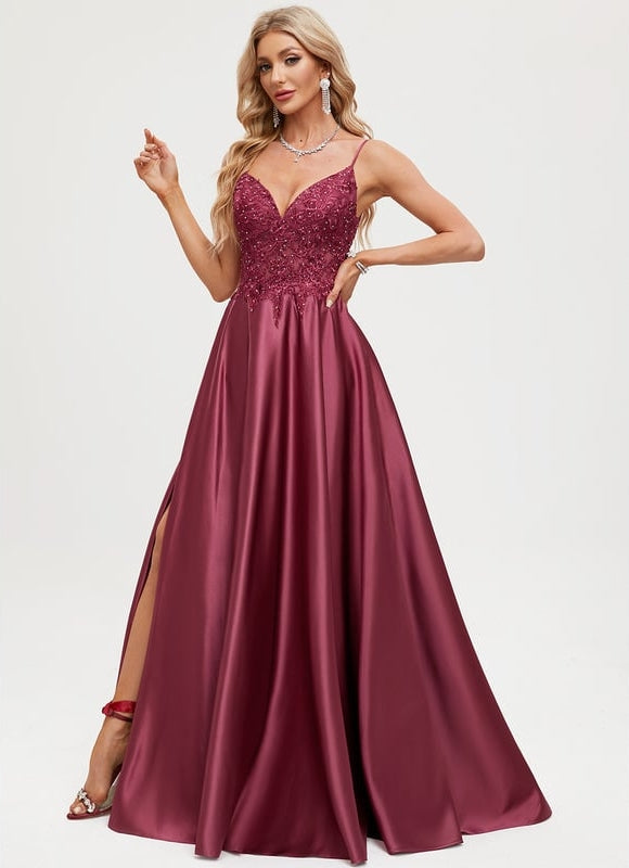 Robe de Soirée Satinée Éblouissante - gallery 2