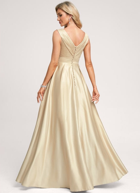 Robe de Soirée Satin Éclairée - gallery 1