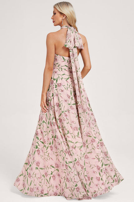 Robe de Soirée Bordeaux Fluide - gallery 7