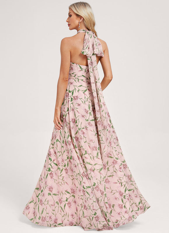 Robe de Soirée Bordeaux Fluide - gallery 7