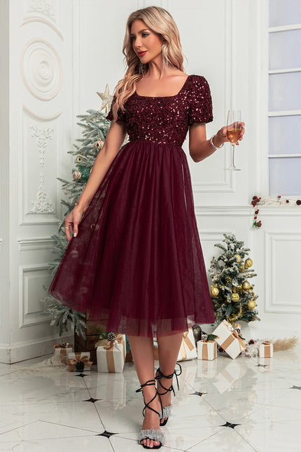 Robe de Soirée Bordeaux Éclat - gallery 3