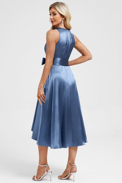 Robe de Soirée Bleu Élégant Chic - gallery 6