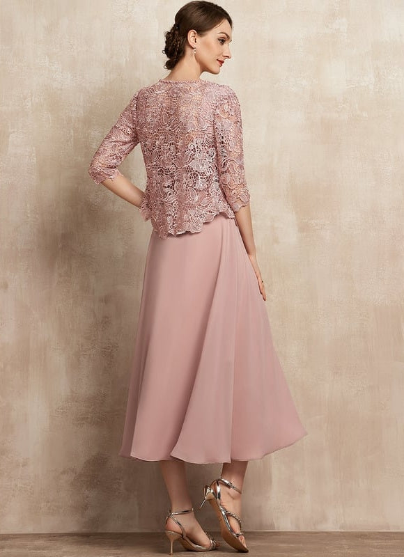 Robe De Soirée Rose Saumon - gallery 5
