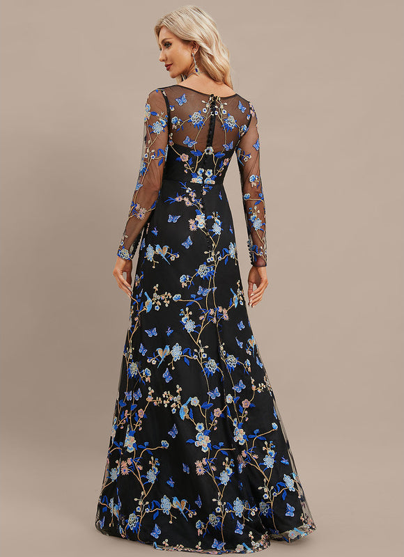 Robe de Soirée Floral Noir Chic - gallery 6