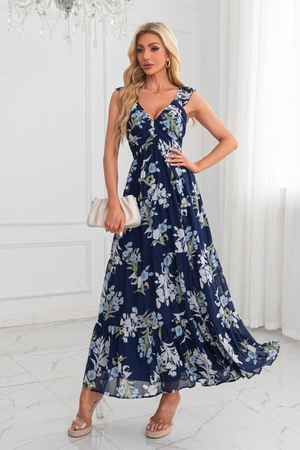 Robe de Soirée Maxi Florale Chic - gallery 4
