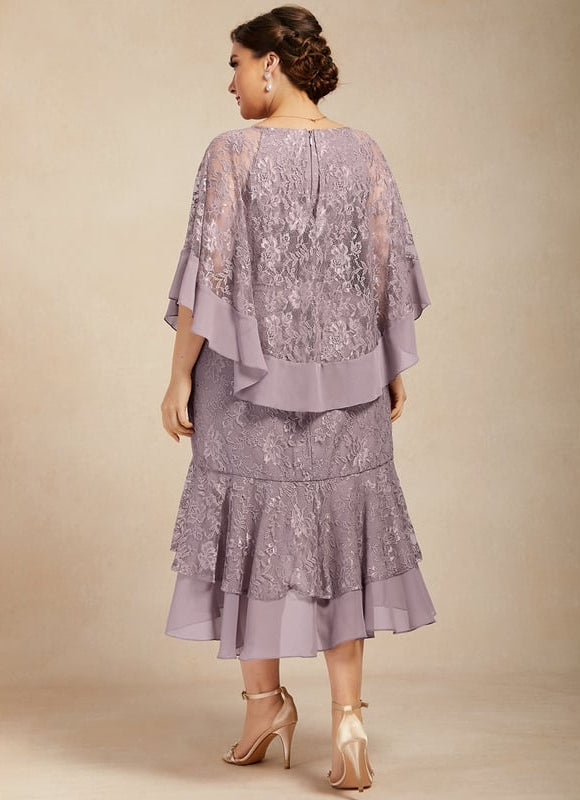 Robe de Soirée Velours Lavande - gallery 7