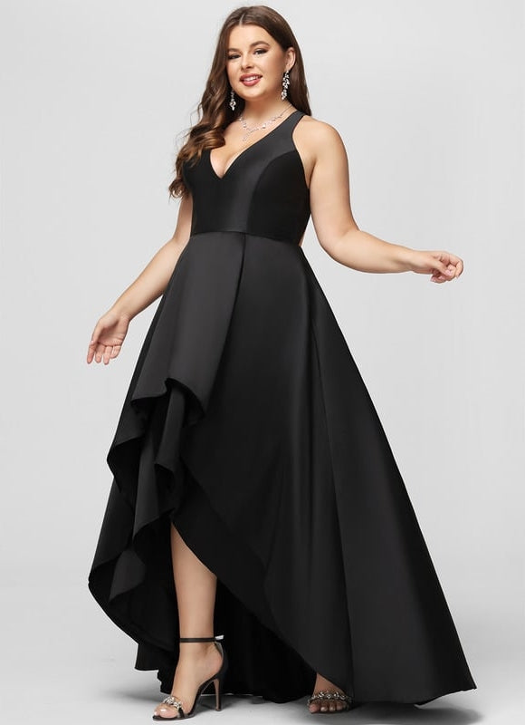 Robe Bustier Noire Longue De Soirée - gallery 5