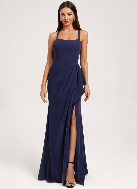 Robe de Soirée Crêpe Fluide