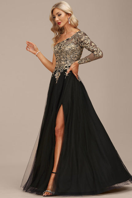 Robe de Soirée Noir Futuriste - gallery 3