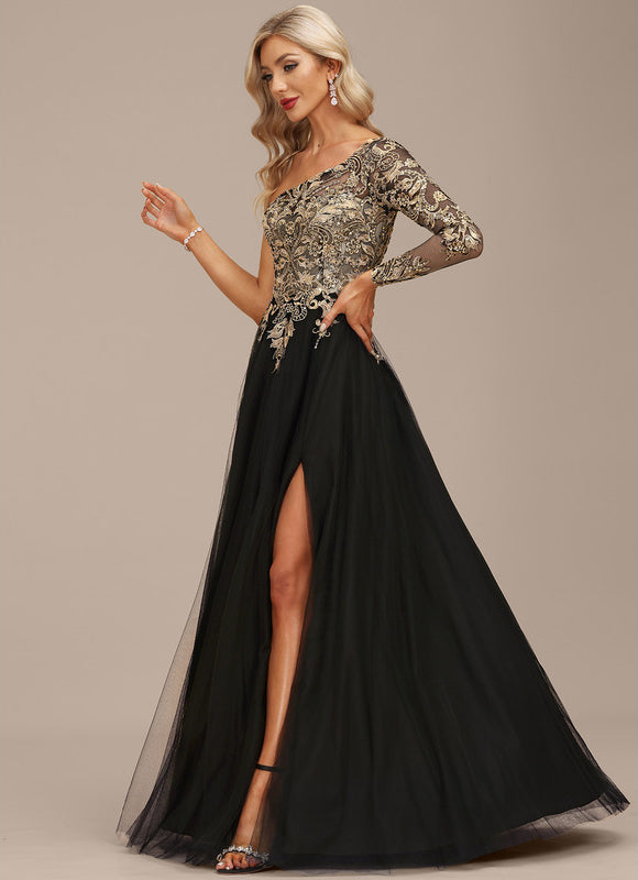 Robe de Soirée Noir Futuriste - gallery 3