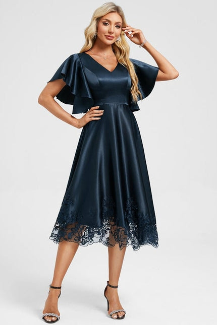 Robe de Soirée Vaporeuse Émeraude - gallery 1