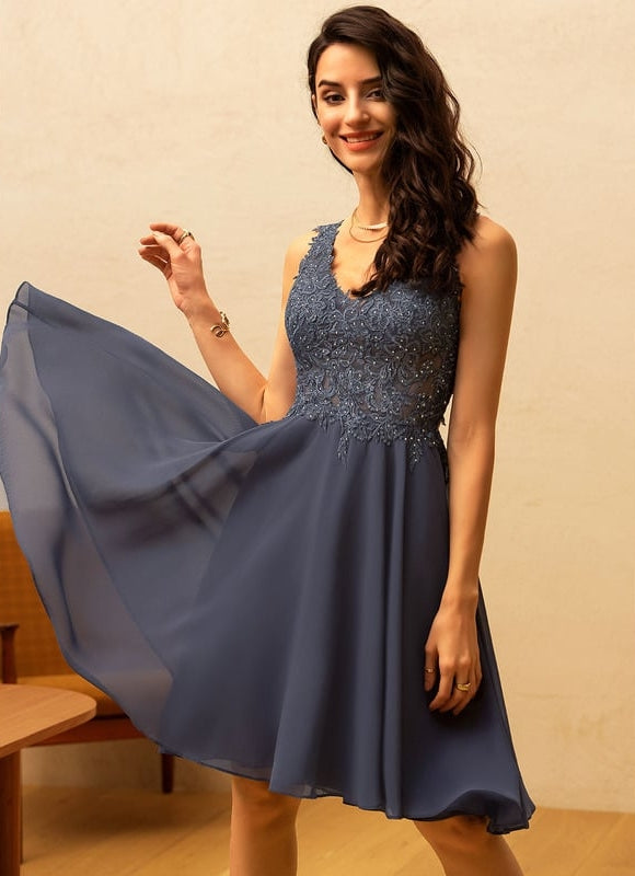 Robe de Soirée Bleu Envoûtant - gallery 1