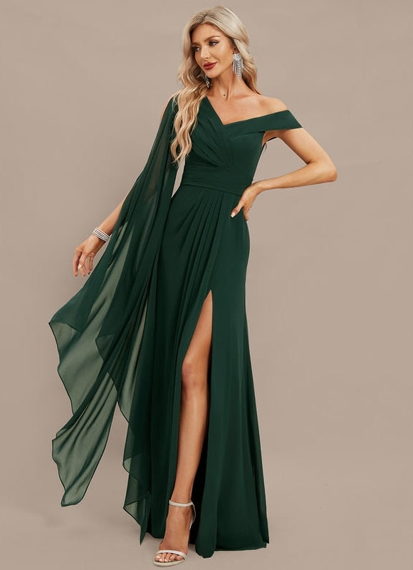 Robe de Soirée Col Évasé Élégance - gallery 3