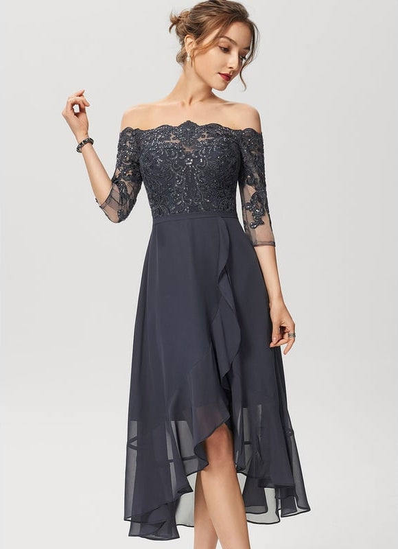Robe de Soirée Velours Astral
