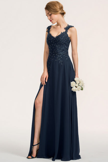 Robe de Soirée Céleste Perlée - gallery 2