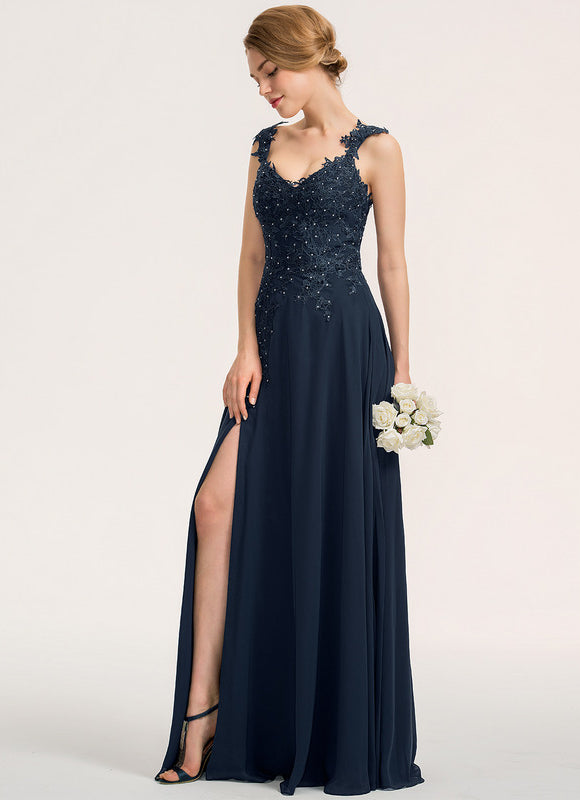 Robe de Soirée Céleste Perlée - gallery 2