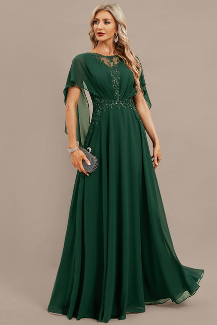 Robe de Soirée Verte Fluidité - gallery 5