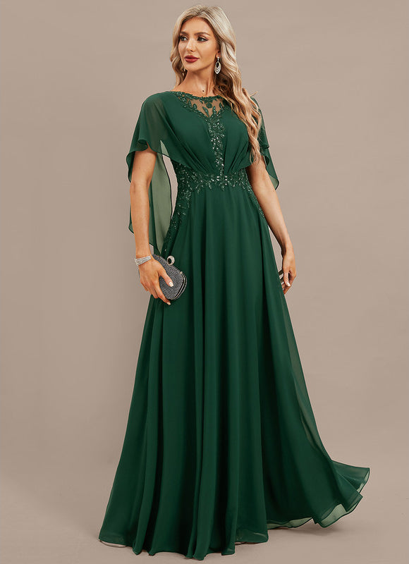 Robe de Soirée Verte Fluidité - gallery 5