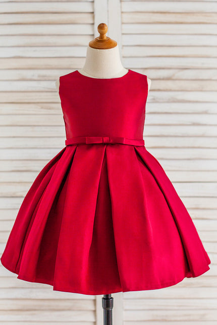 Robe de Soirée Cerise Satinée