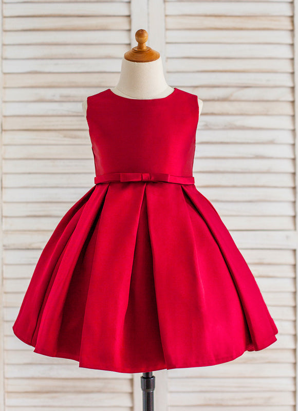Robe de Soirée Cerise Satinée