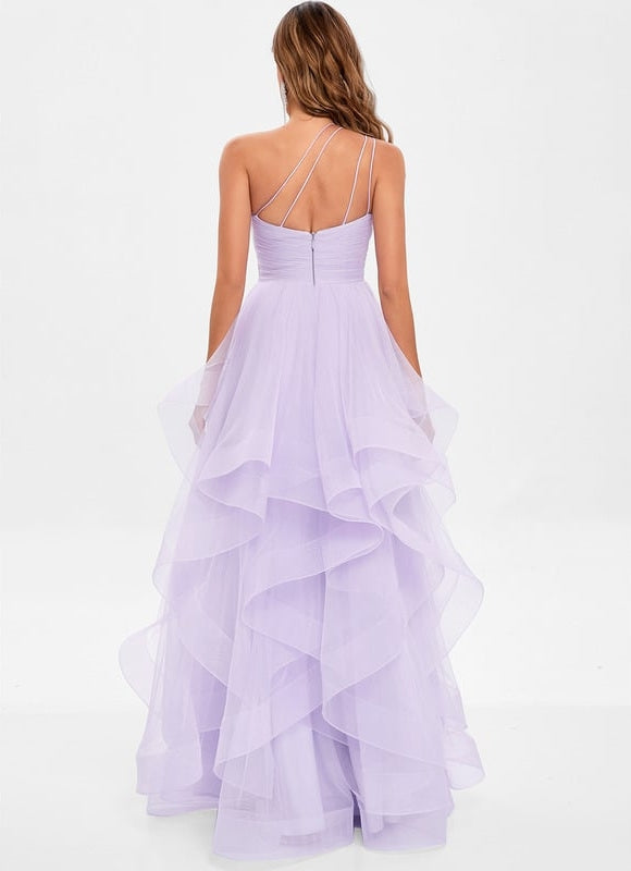 Robe de Soirée Violet Flottant - gallery 4