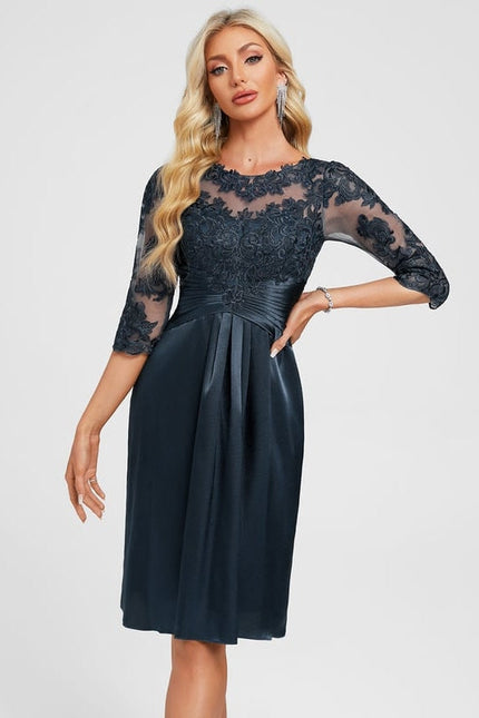 Robe de Soirée Satin Brodée