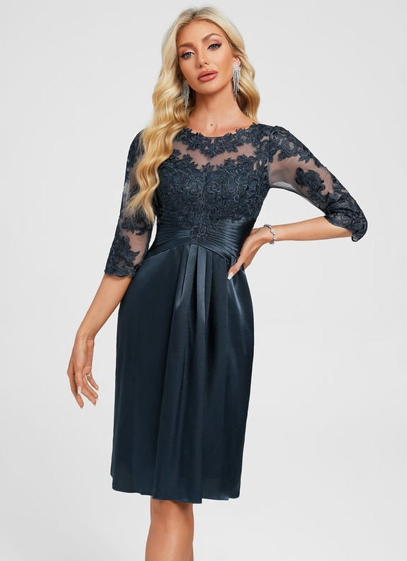 Robe de Soirée Satin Brodée