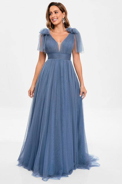 Robe de Soirée Bleu Nuageux