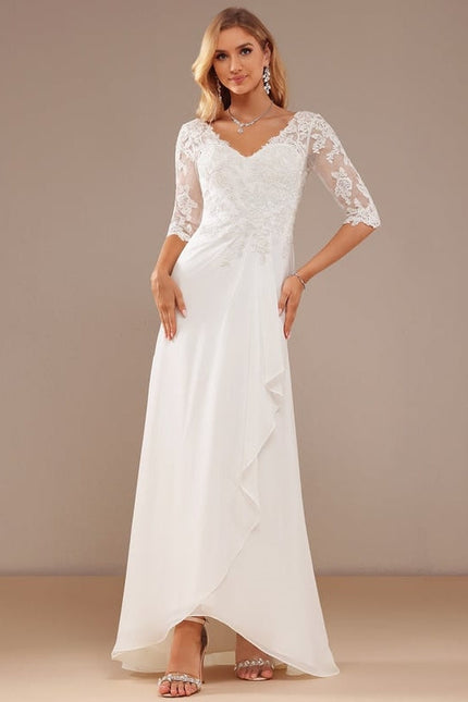 Robe De Soirée En Soie Blanche
